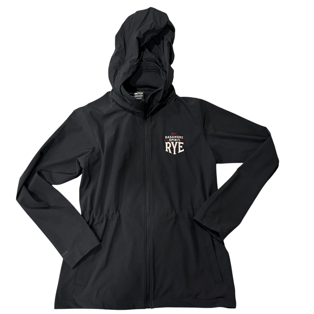 Under Armour Sagamore Spirit Rye Whiskey Golf‎ Jacket Women's Small Black Hood